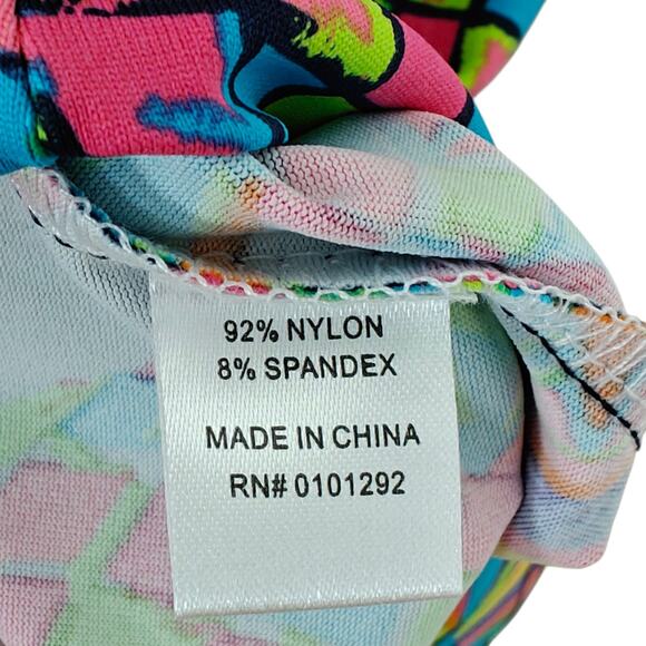 Lulu B Sleeveless Quarter Zip Dress Size XS Pineapple Beach Resort UPF 50+ NWT - Picture 9 of 11